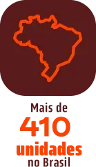 Mais de 410 lojas em todo o Brasil